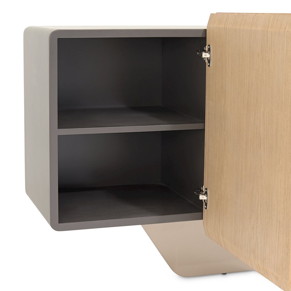 Bristol Point Console Table - Saddle Brown