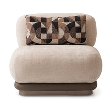 Bristol Point Armless Chair - Fawn/Saddle Brown