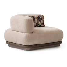 Bristol Point LAF Chair - Fawn/Saddle Brown