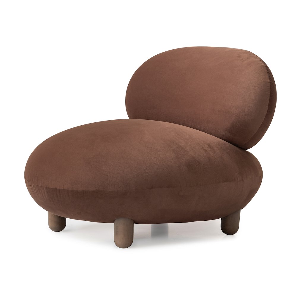 Bristol Point Accent Chair - Fawn/Saddle Brown