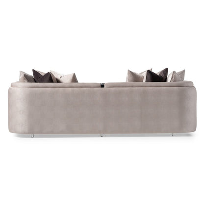 Carmela Mansion Sofa - Zinc/Silver
