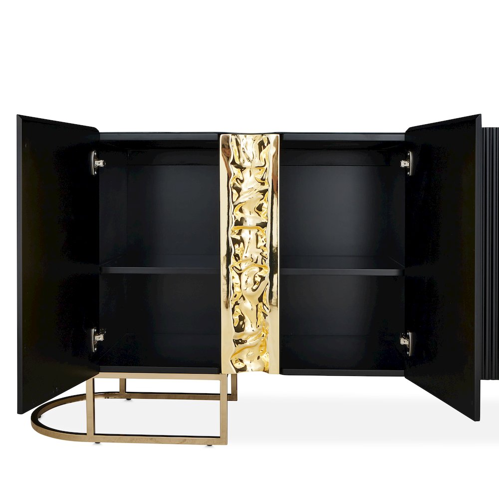 Lisbon Console Table - Silken Matte Black