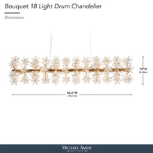 Bouquet 18-Light Rectangular Chandelier