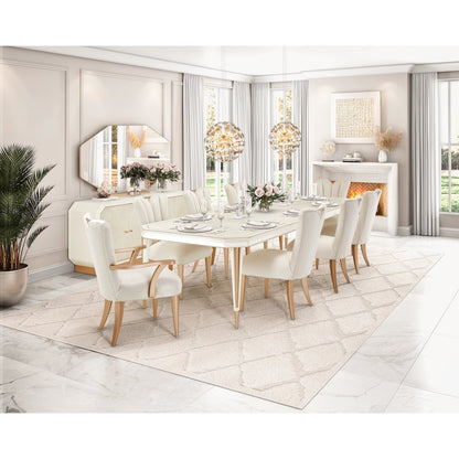 Pendant 12-Light Round Crystal Chandelier - Gold