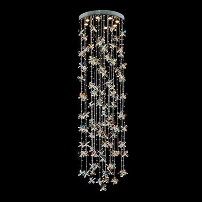 Wings of Color Crystal LED Chandelier