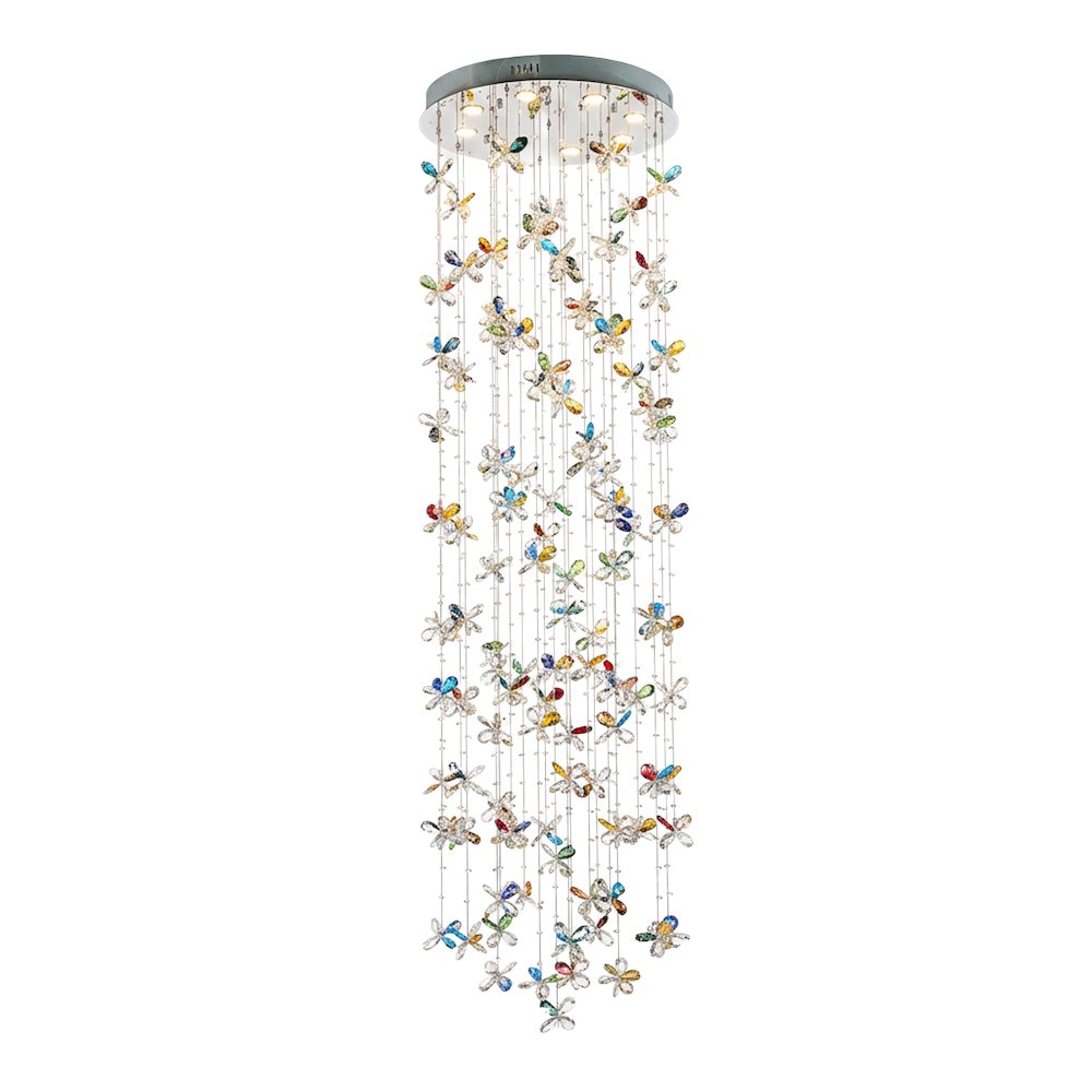 Wings of Color Crystal LED Chandelier