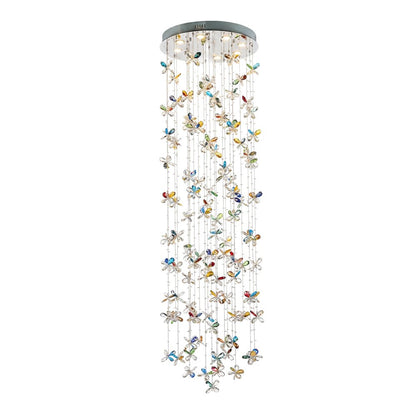 Wings of Color Crystal LED Chandelier