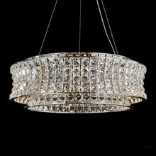 Galaxy 24" Round LED Crystal Chandelier - Chrome