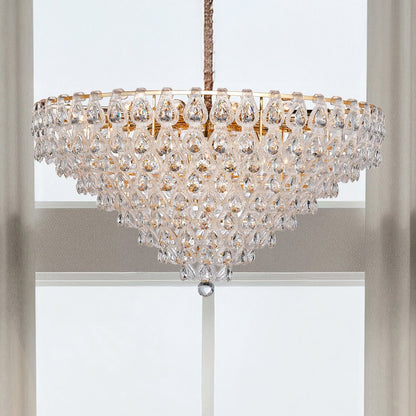Gala 28-Light Round LED Chandelier - Gold