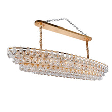 Gala 14-Light Rectangular LED Chandelier - Gold