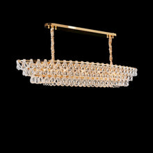Gala 14-Light Rectangular LED Chandelier - Gold