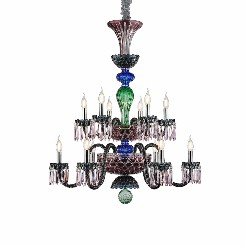 Noir 12-Light Traditional Crystal Chandelier