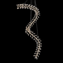 Elora 98" LED Crystal Chandelier - Gold