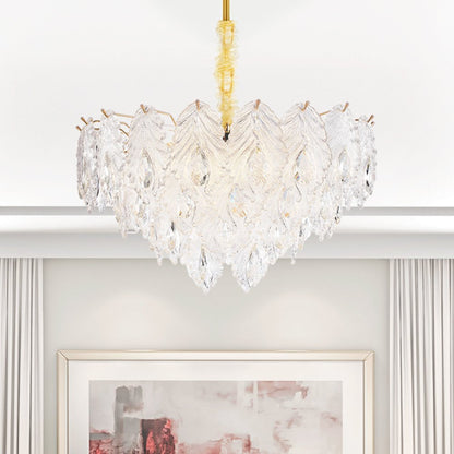 Orlisse 9-Light Acrylic Chandelier - Gold