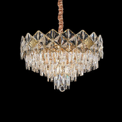 Regalia 13-Light Crystal Chandelier - Gold