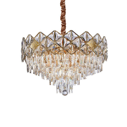Regalia 13-Light Crystal Chandelier - Gold