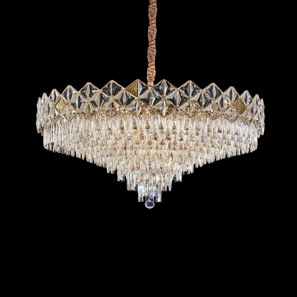 Regalia 28-Light Crystal Chandelier - Gold