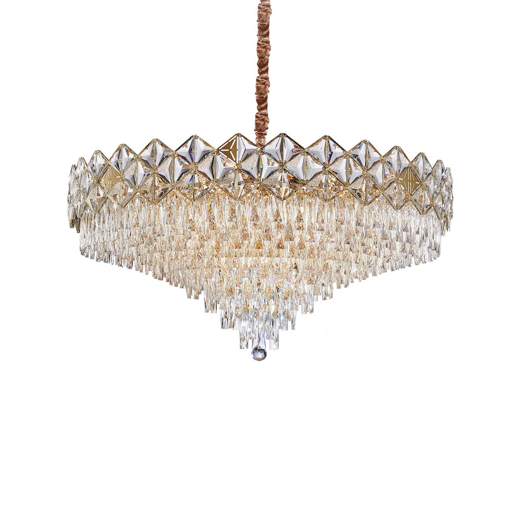 Regalia 28-Light Crystal Chandelier - Gold