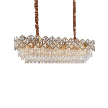 Regalia 16-Light Rectangular Crystal Chandelier - Gold