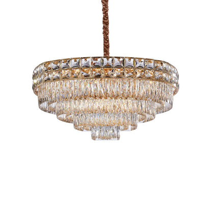 Soleil 22-Light Crystal Chandelier - Gold