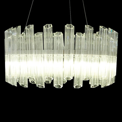 Octavious 8-Light Modern Crystal Chandelier - Clear