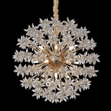 Bouquet 18-Light Round Crystal Chandelier - Gold