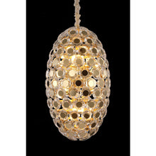 Pendant 14-Light Oblong Crystal Chandelier - Gold