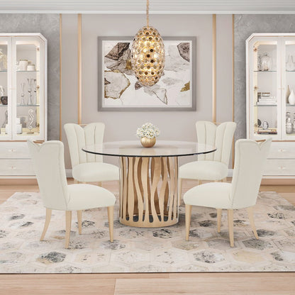Pendant 14-Light Oblong Crystal Chandelier - Gold