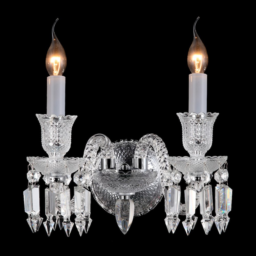 Treviso 2-Light Traditional Crystal Wall Sconce