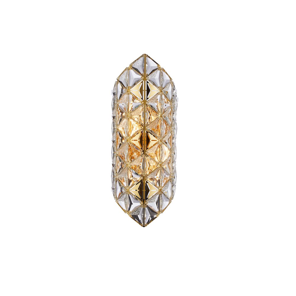 Regalia 4-Light Crystal Wall Sconce - Gold