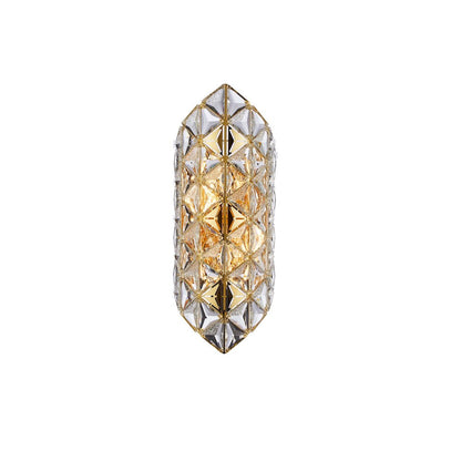 Regalia 4-Light Crystal Wall Sconce - Gold