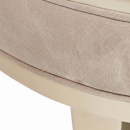 Starlight Canyon Home Velvet-Upholstered Chaise with Curved Back, Hazelnut