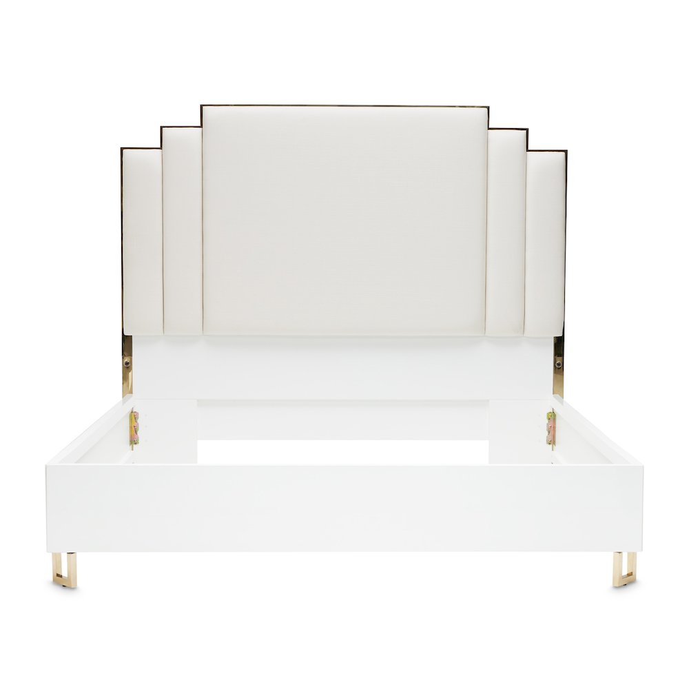 Palm Gate Cal. King Upholstered Bed - Cloud White