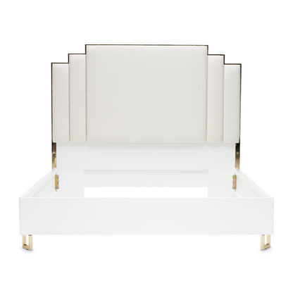 Palm Gate Cal. King Upholstered Bed - Cloud White
