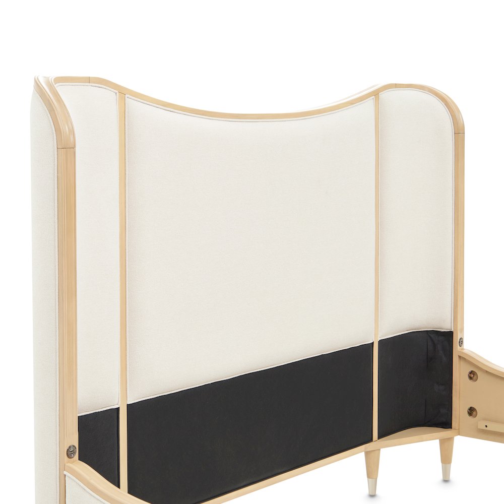 Camellia Field King Upholstered Bed - Caramel