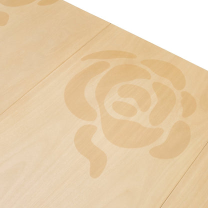 Camellia Field Rectangular Pedestal Dining Table - Caramel