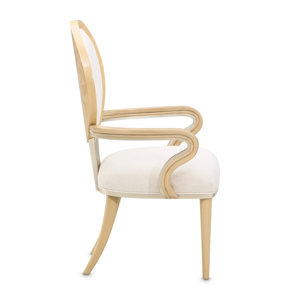 Camellia Field Dining Arm Chair, Set of 2 - Caramel