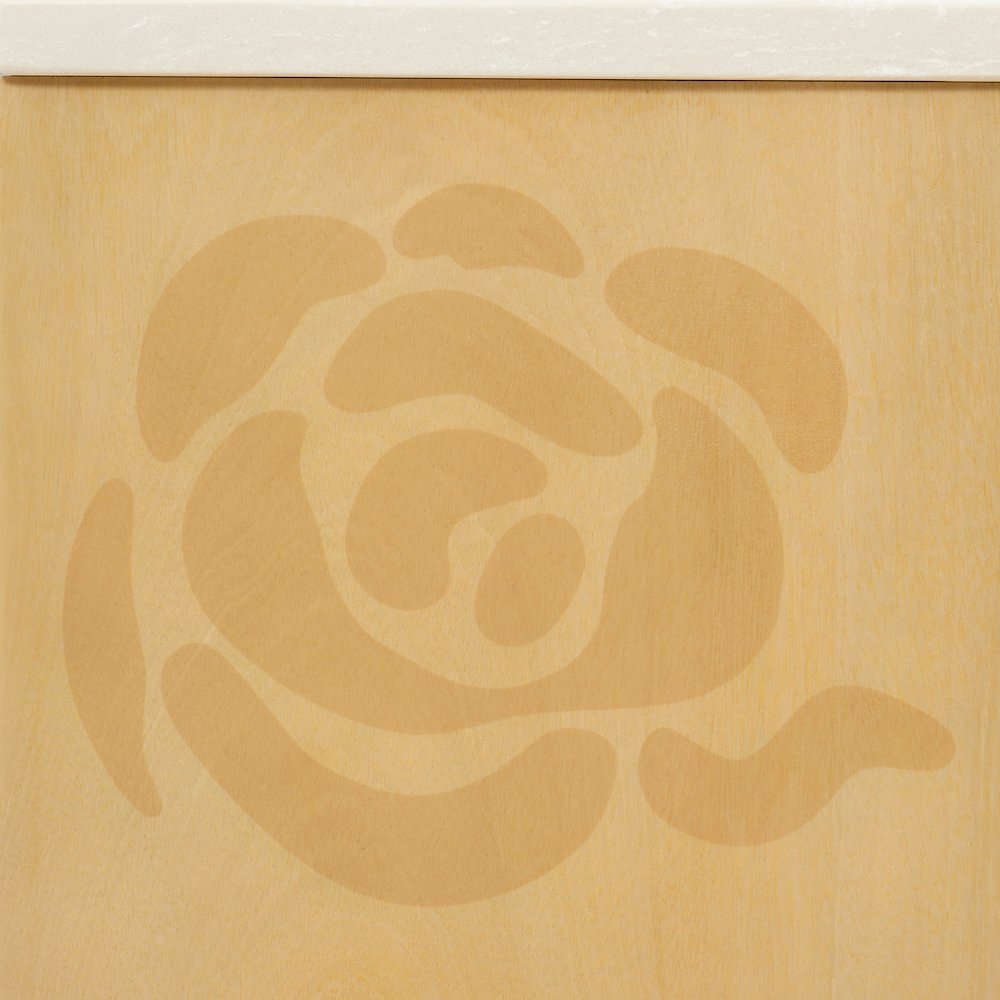 Camellia Field Nightstand - Caramel