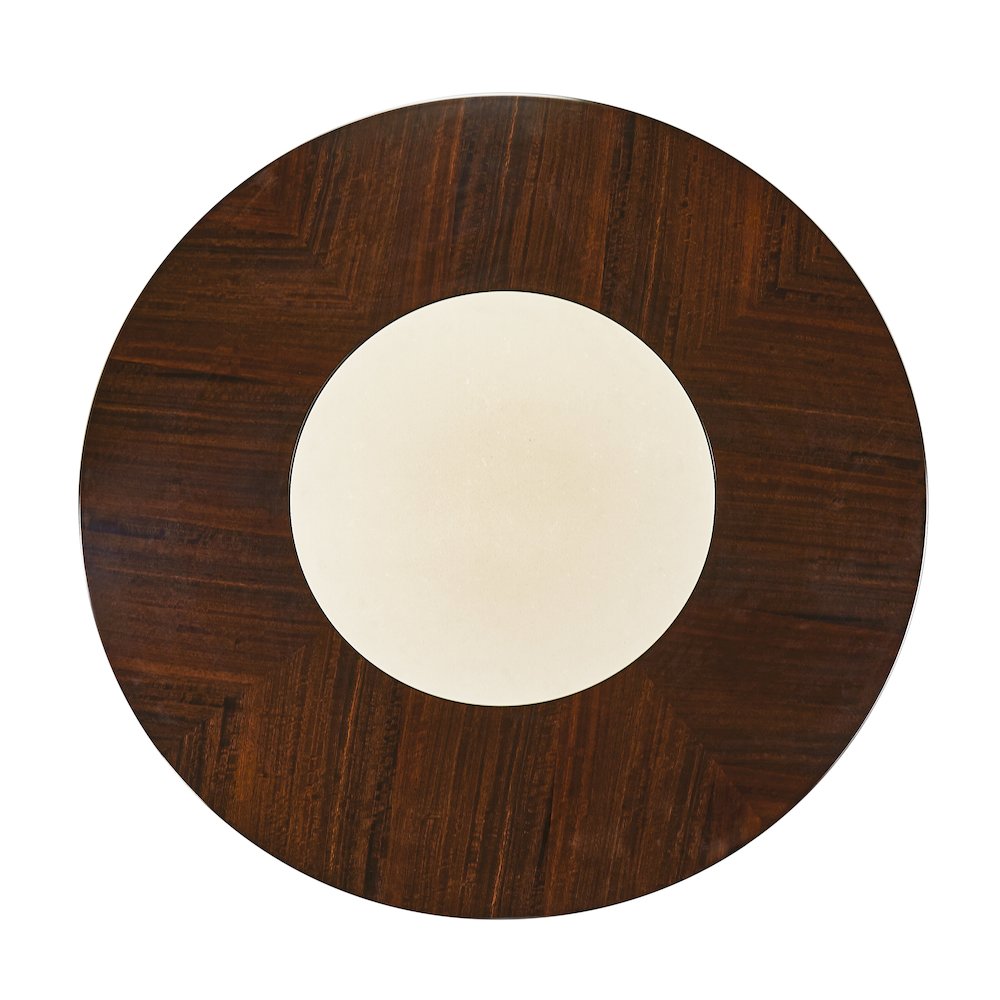 Paris Chic 48" Round Dining Table - Espresso