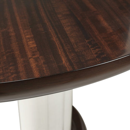 Paris Chic 48" Round Dining Table - Espresso
