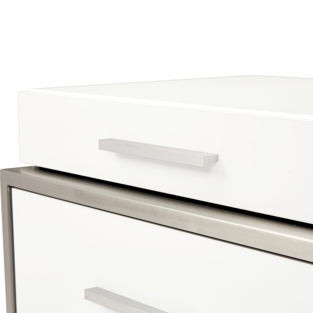 Marquee Nightstand - Cloud White