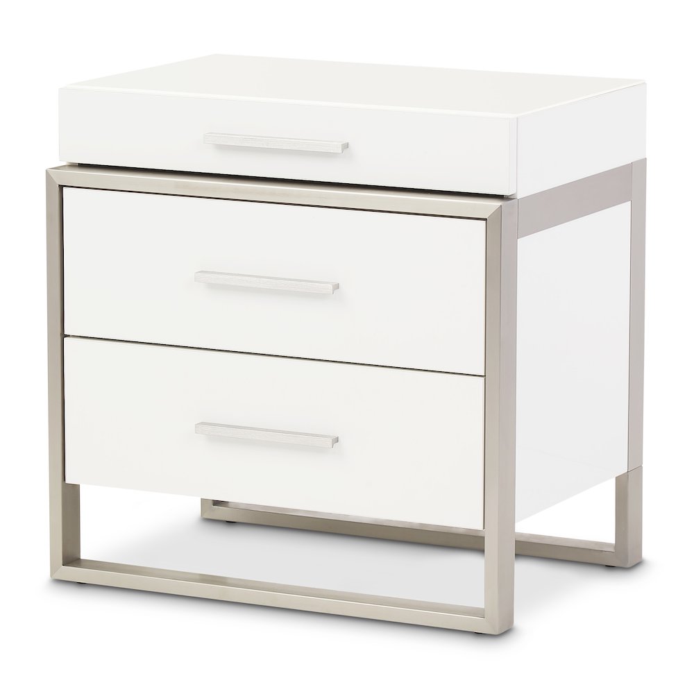 Marquee Nightstand - Cloud White