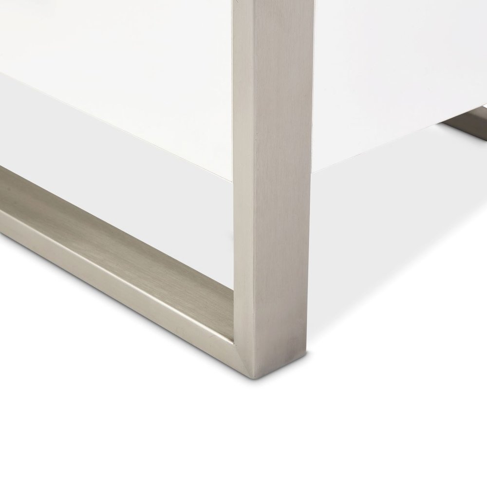 Marquee Nightstand - Cloud White