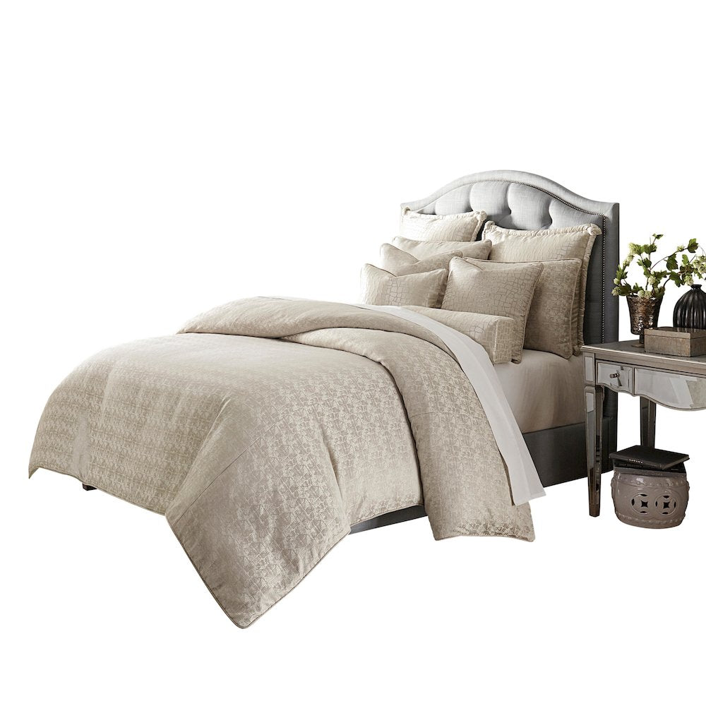 Carlyle 9-Piece Queen Comforter Set - Platinum