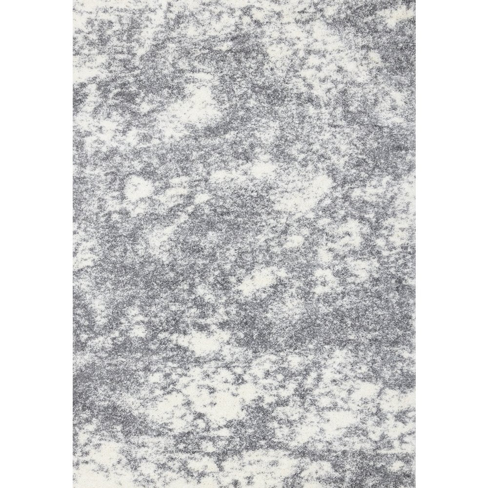 Ferris White Grey Clouds Area Rug, 7'10" x 10'6"