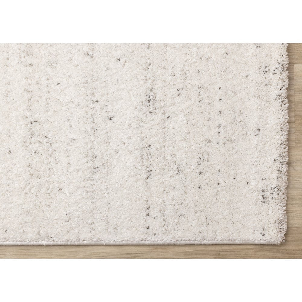 Sakura White Grey Speckled Area Rug, 7'10" x 10'10"