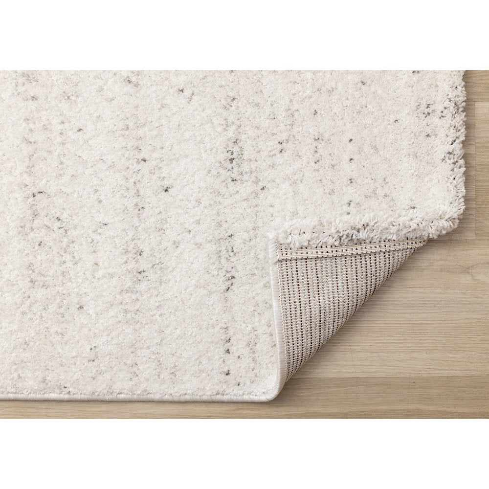 Sakura White Grey Speckled Area Rug, 7'10" x 10'10"
