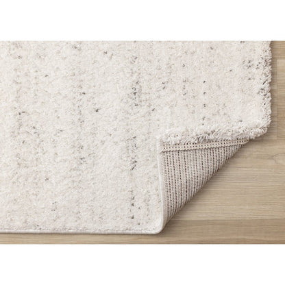 Sakura White Grey Speckled Area Rug, 7'10" x 10'10"
