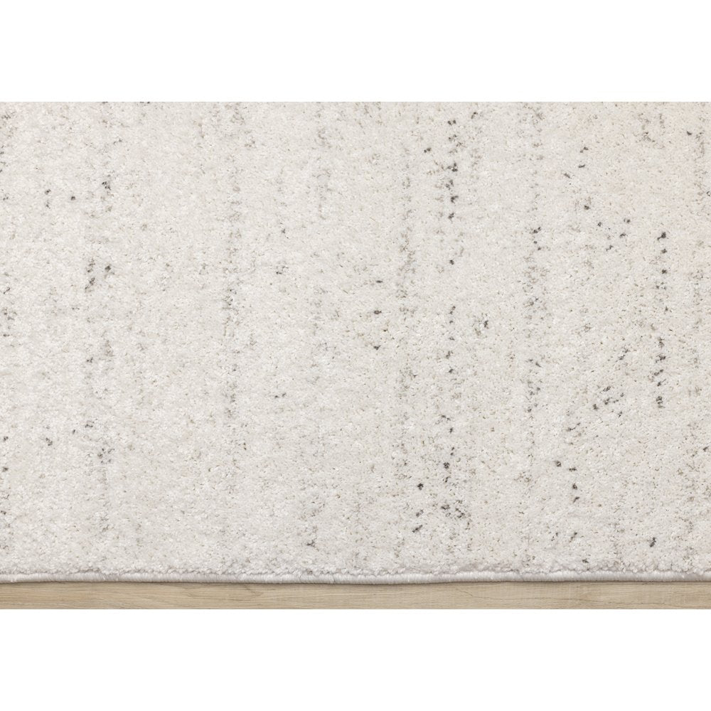 Sakura White Grey Speckled Area Rug, 7'10" x 10'10"