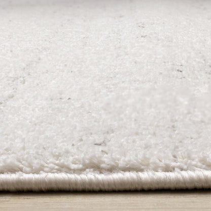 Sakura White Grey Speckled Area Rug, 7'10" x 10'10"